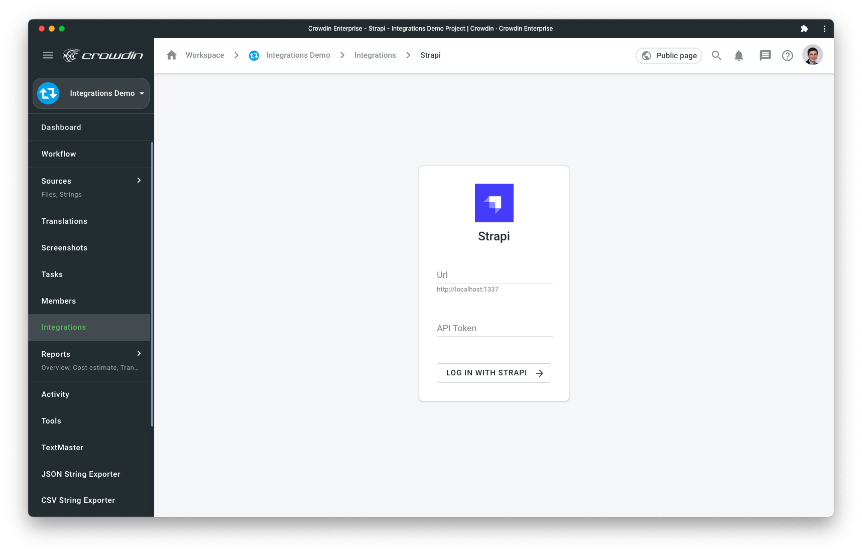 Strapi configuration. Strapi configuration
