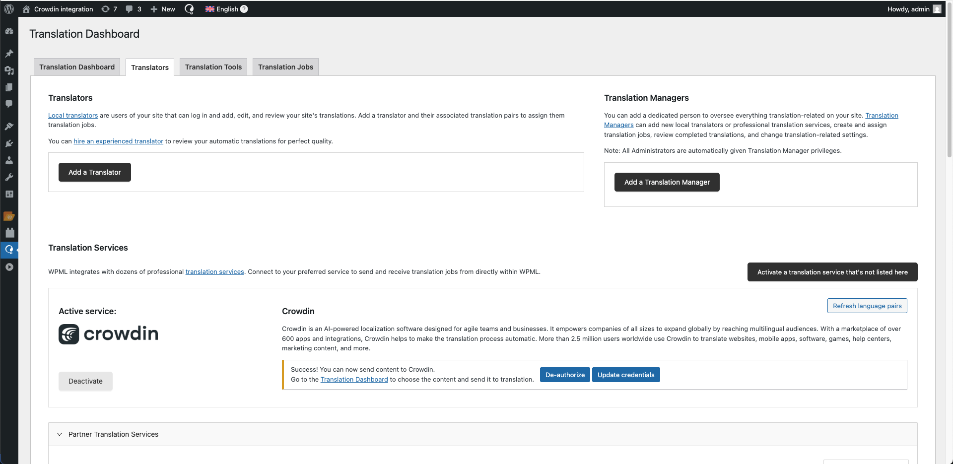 Translate your WordPress website with Crowdin and WPML plugin