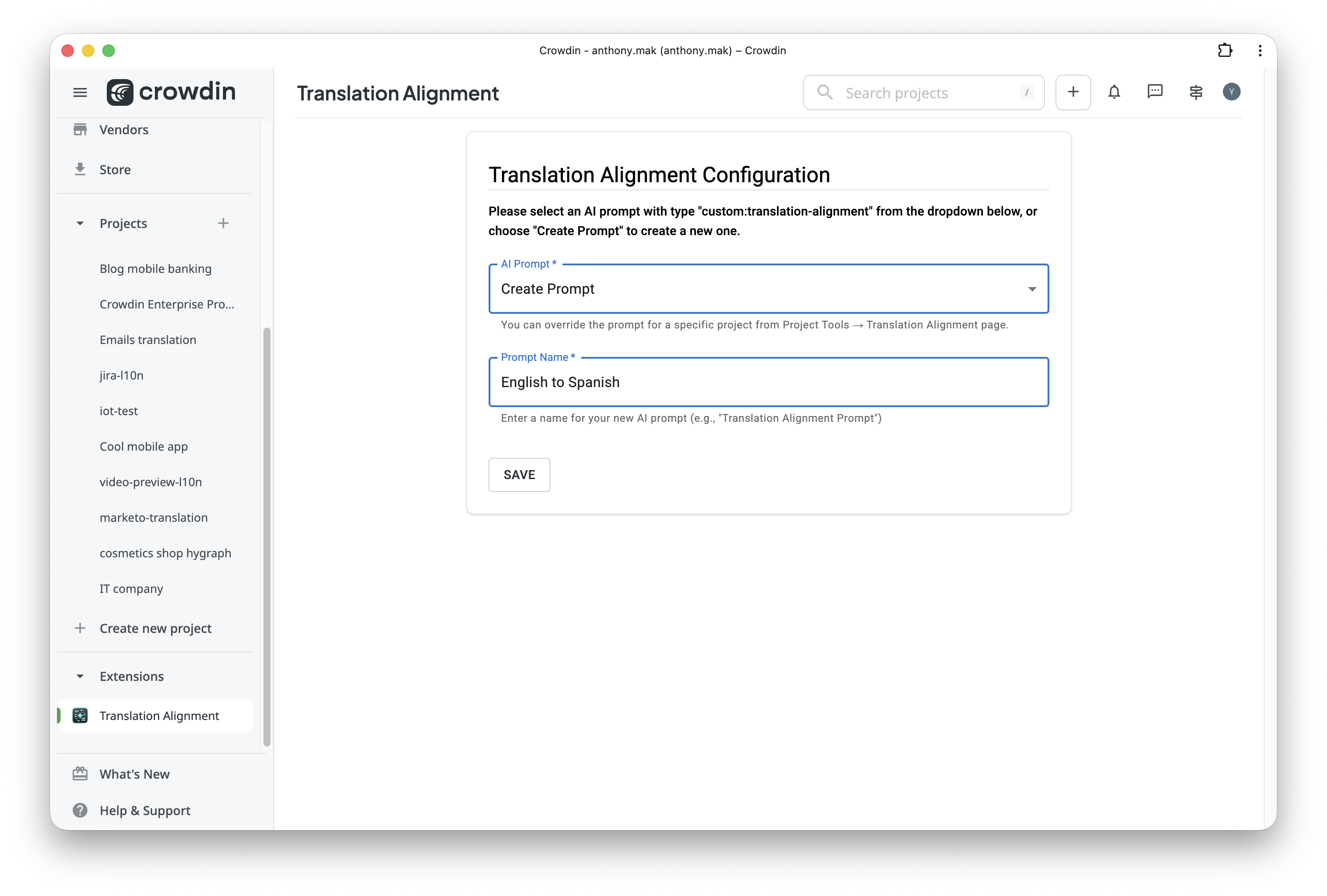 AI Prompt for Translation Alignment