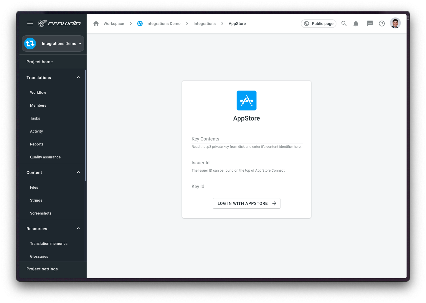App Store Connect configuration. App Store Connect configuration