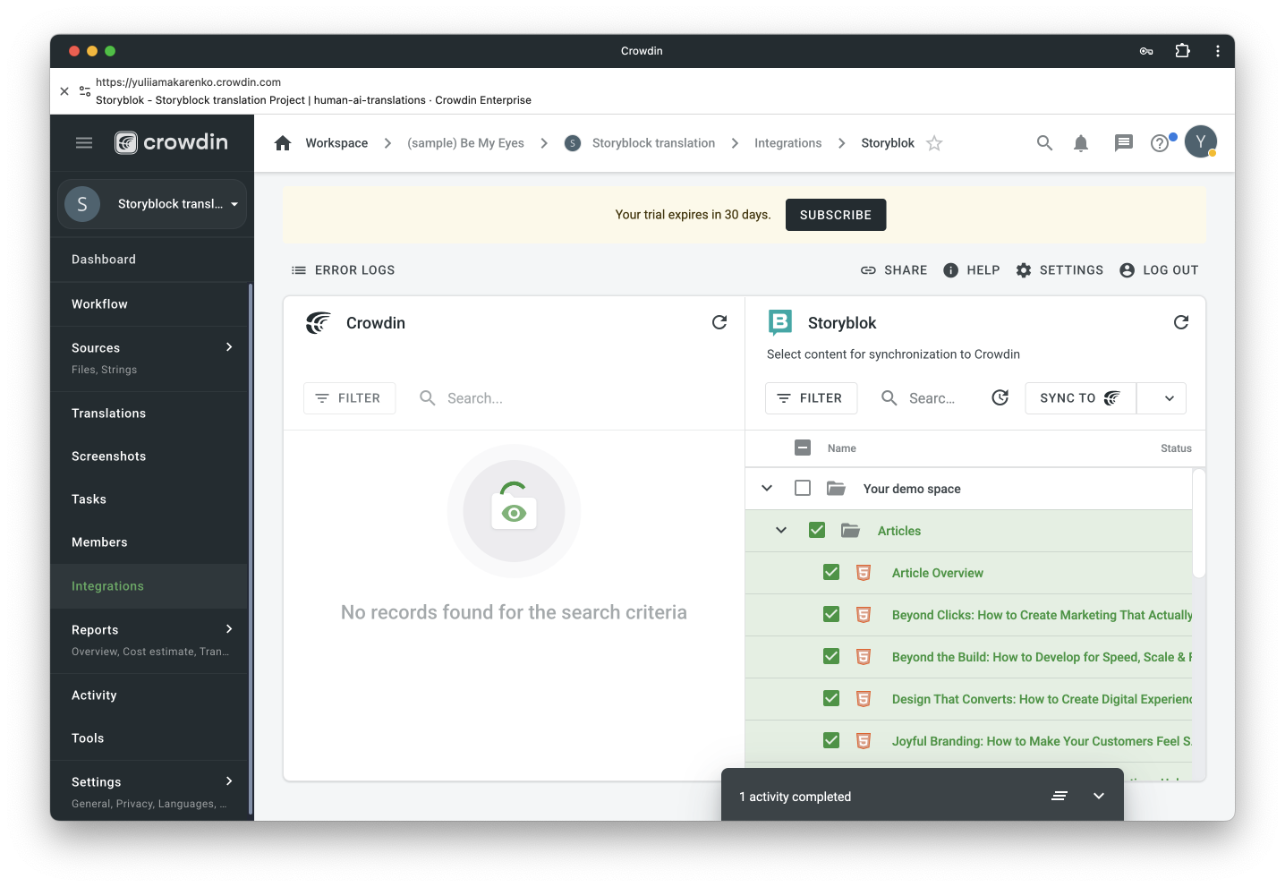 Translate Storyblock files with Crowdin Translate Storyblock files with Crowdin