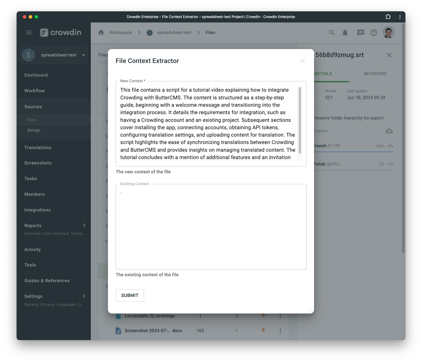 File context generator