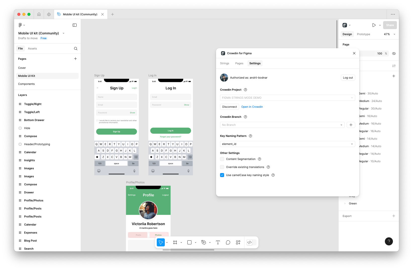 Figma localization with Crowdin