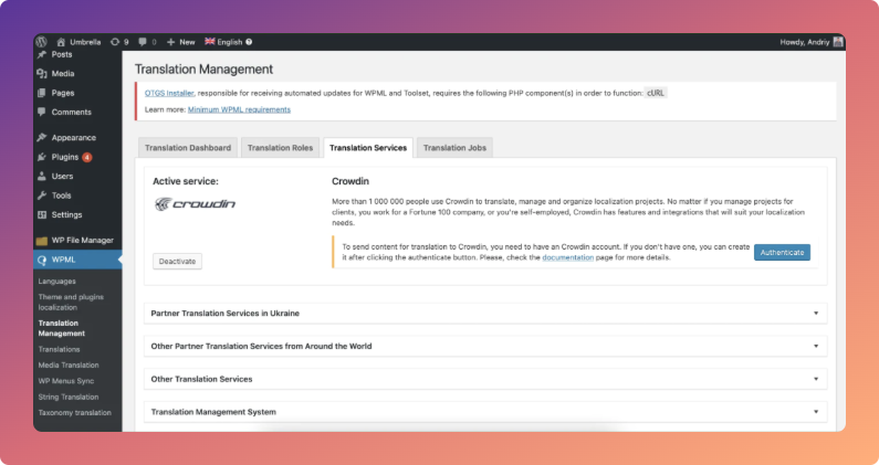 Translate WooCommerce content with WPML plugin