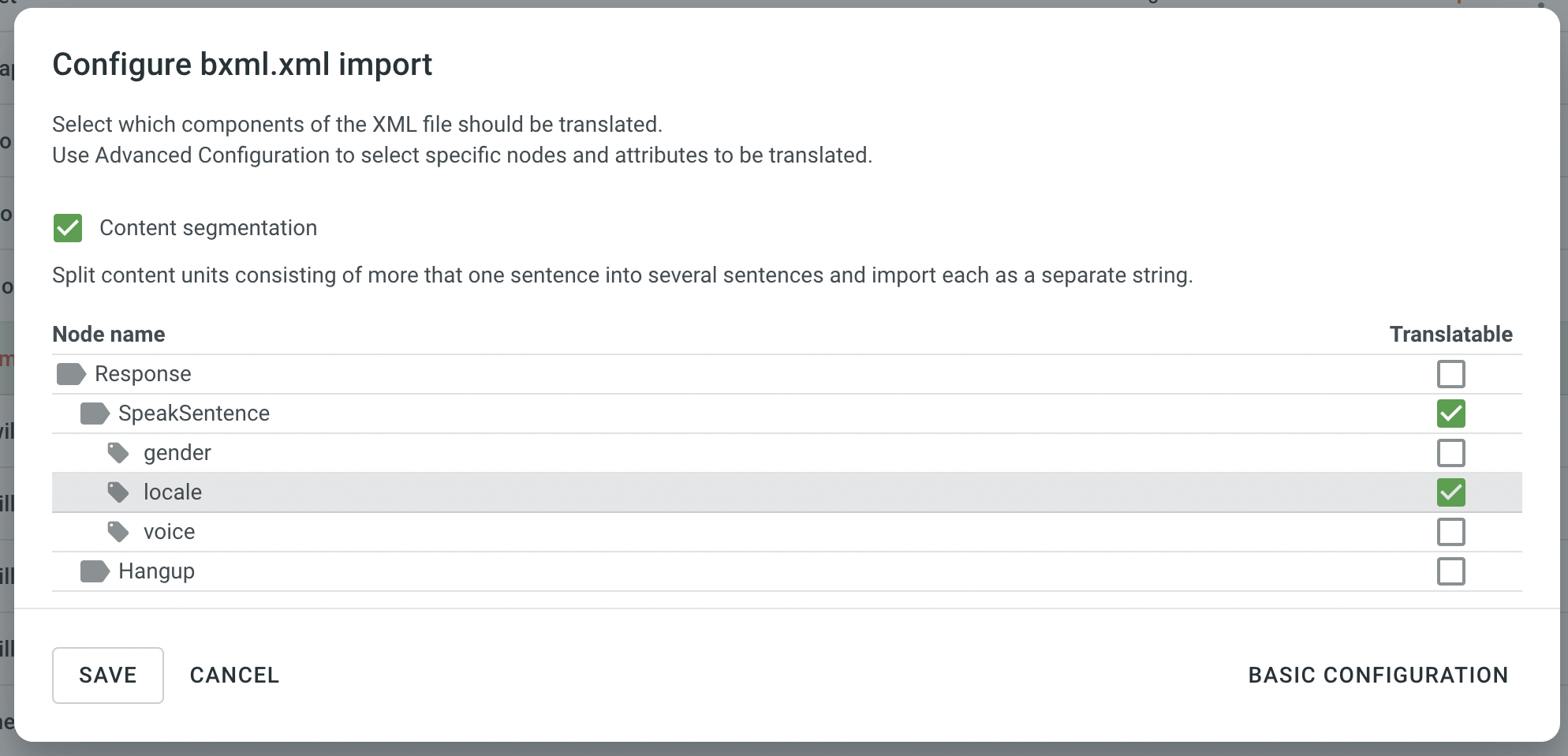 Importing BXML into Crowdin