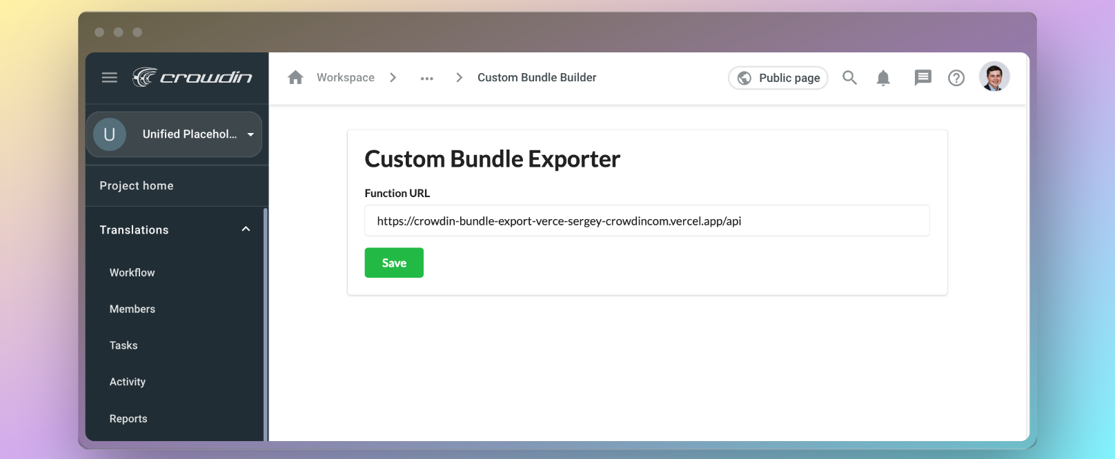 Crowdin Custom Bundle Exporter