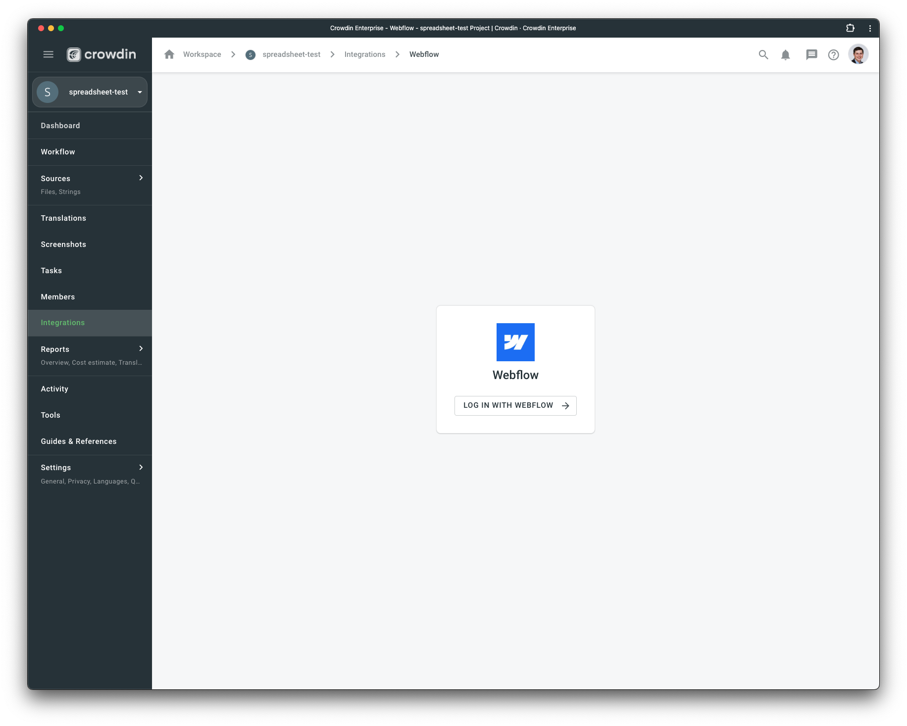Webflow configuration. Webflow localization setup with Crowdin